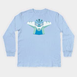 JEEG BLUE Kids Long Sleeve T-Shirt